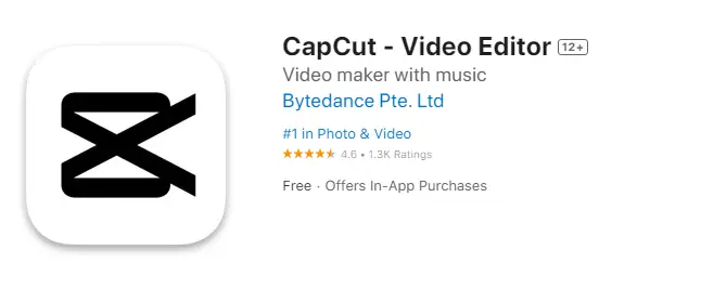 capcut on apple app store